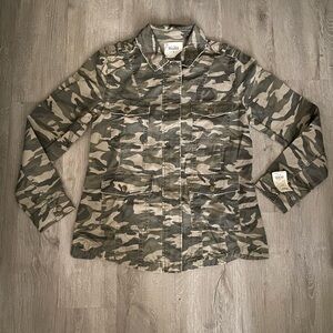 Mudd Camouflage Button-Up Jacket